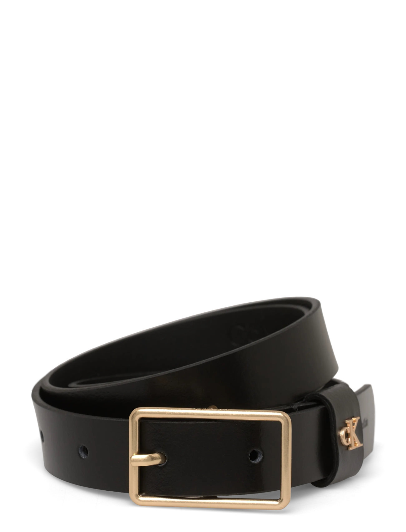 Calvin Klein Square Buckle Ck Loop 25Mm, 90, Black, Belts > Casual Belt, Dame