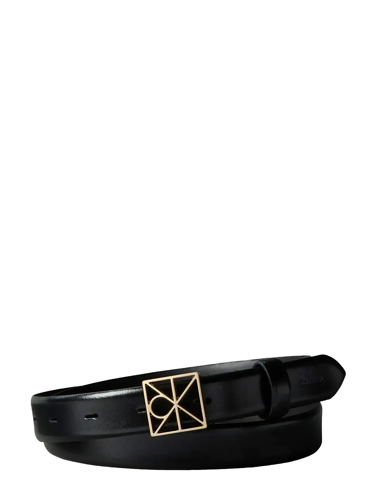 Calvin Klein Emblem Buckle 25Mm Fixed Smooth, 95, Black, Belts > Casual Belt, Dame