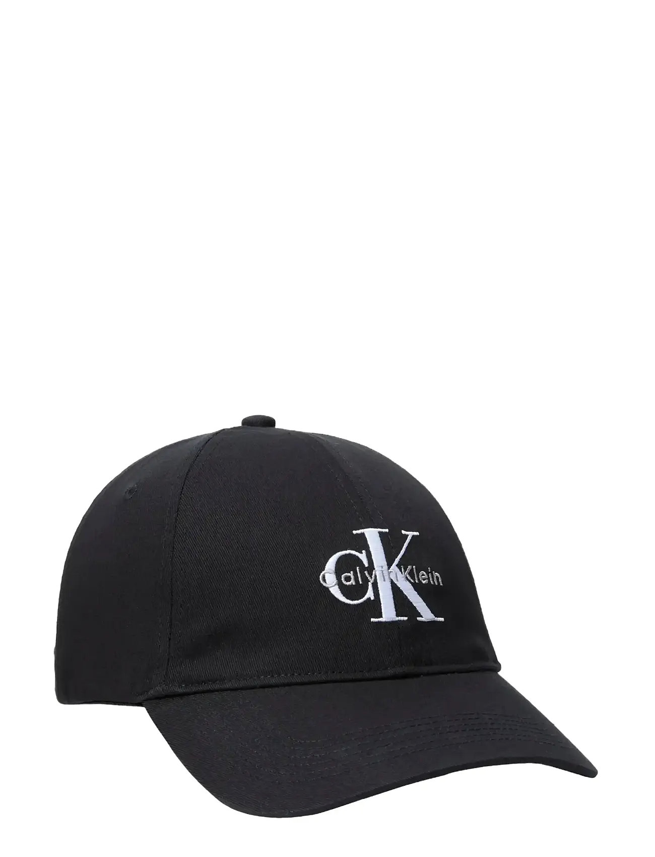 Calvin Klein Monologo Embroidery Baseball Cap, One Size, Black, Hovedbeklædning > Kasketter, Herre