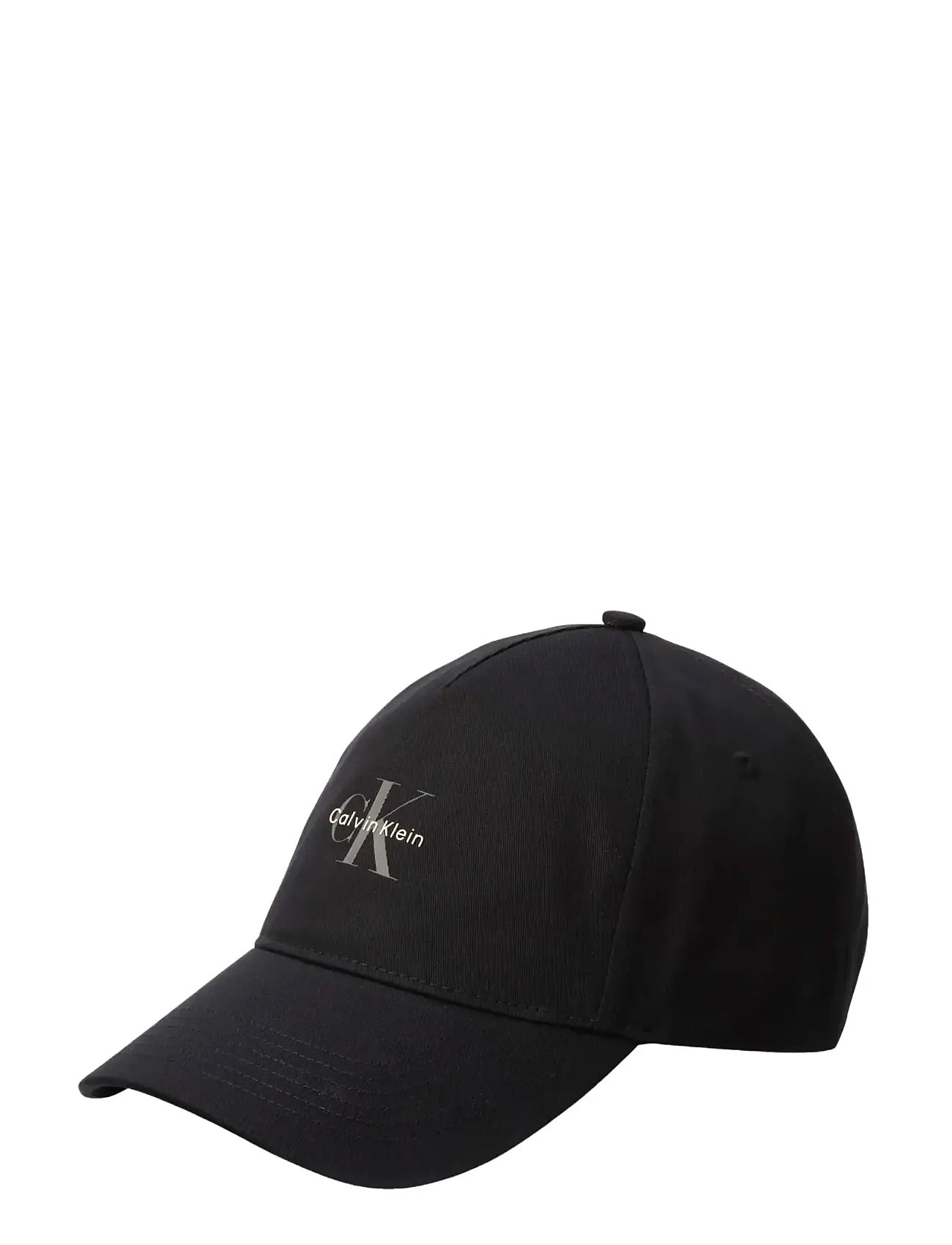 Calvin Klein Monologo Printed Baseball Cap, One Size, Black, Hovedbeklædning > Kasketter, Herre