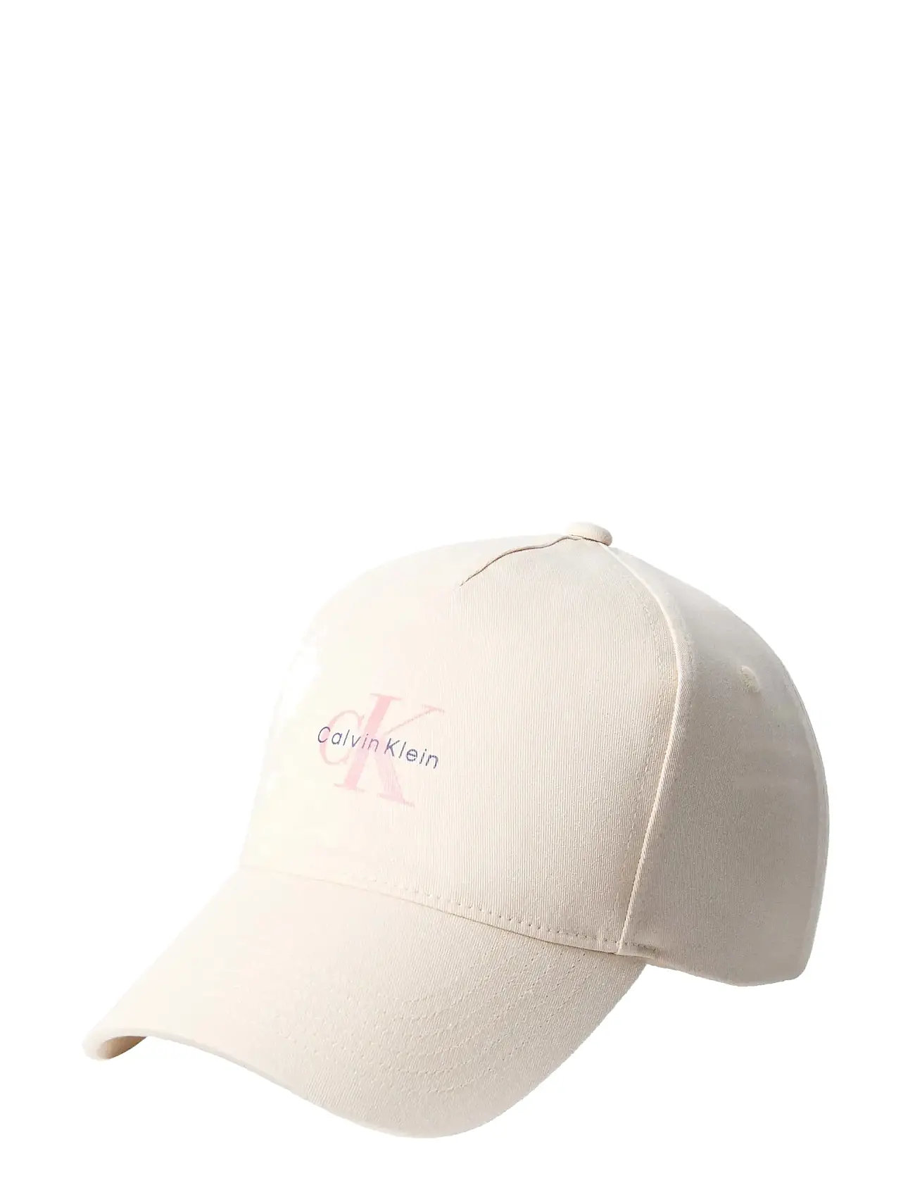 Calvin Klein Printed Monologo Cap, One Size, Cream, Hovedbeklædning > Kasketter, Dame