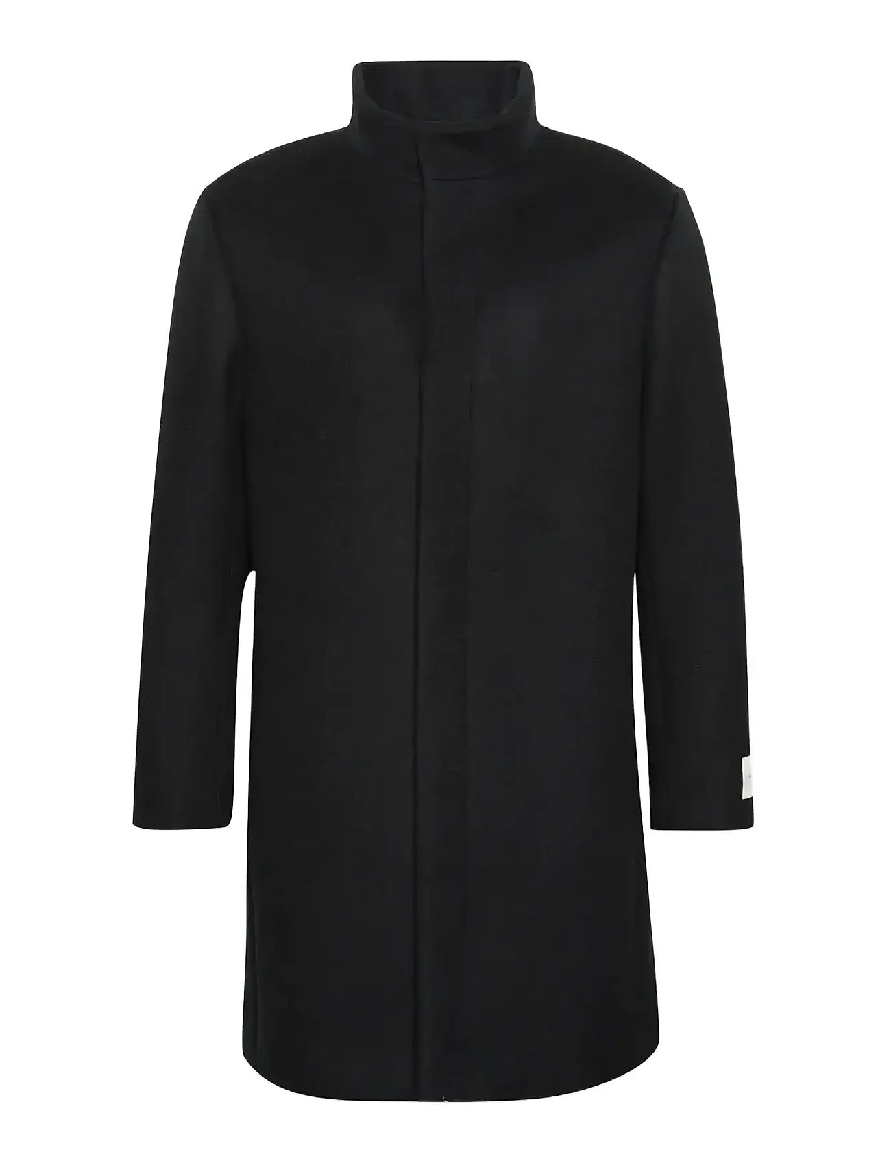 CALVIN KLEIN Ls Wolle Blend Car Mantel Schwarz - RG/44 - Herren