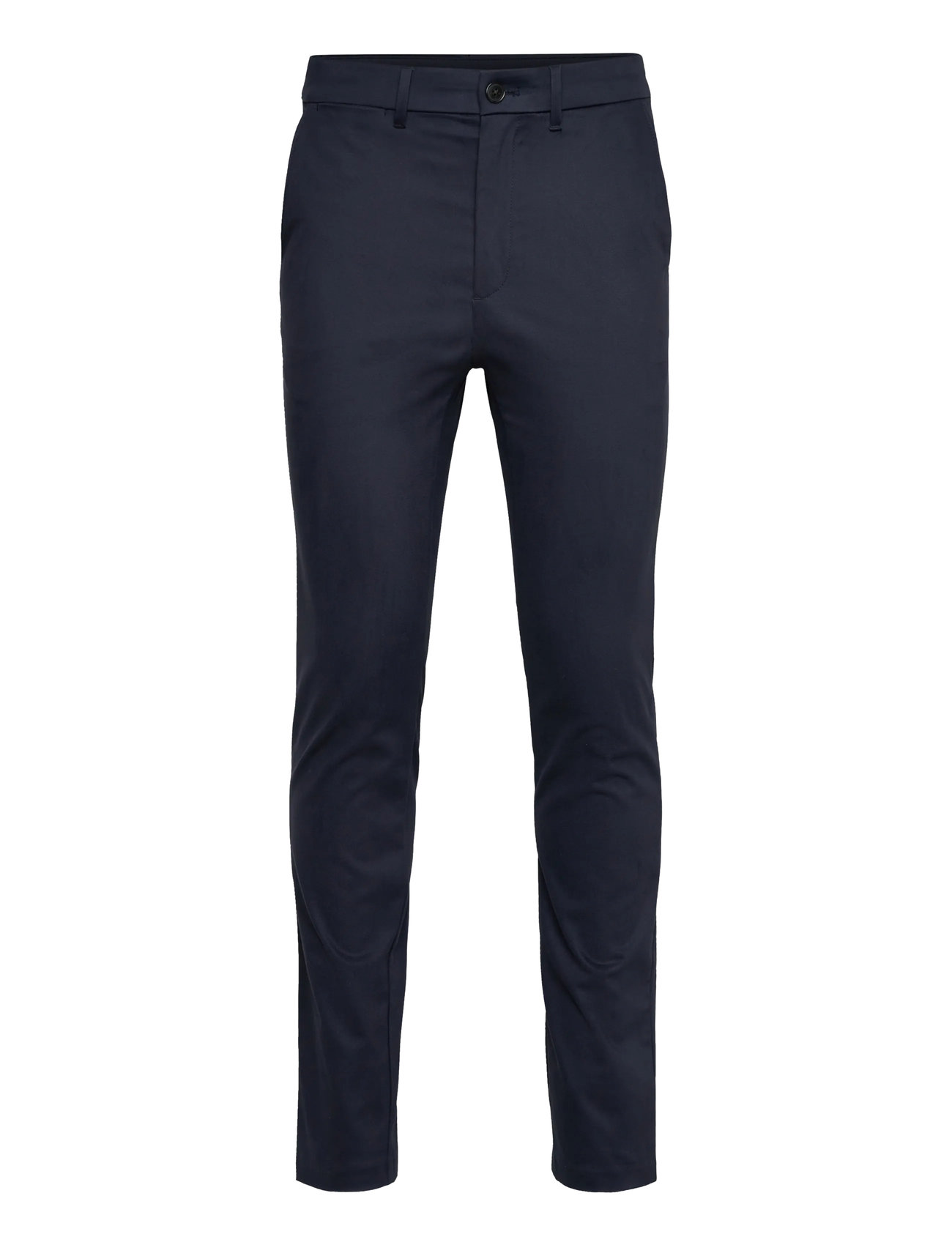 CALVIN KLEIN Slim Sateen Chino Hose Navy - 36x32 - Herren