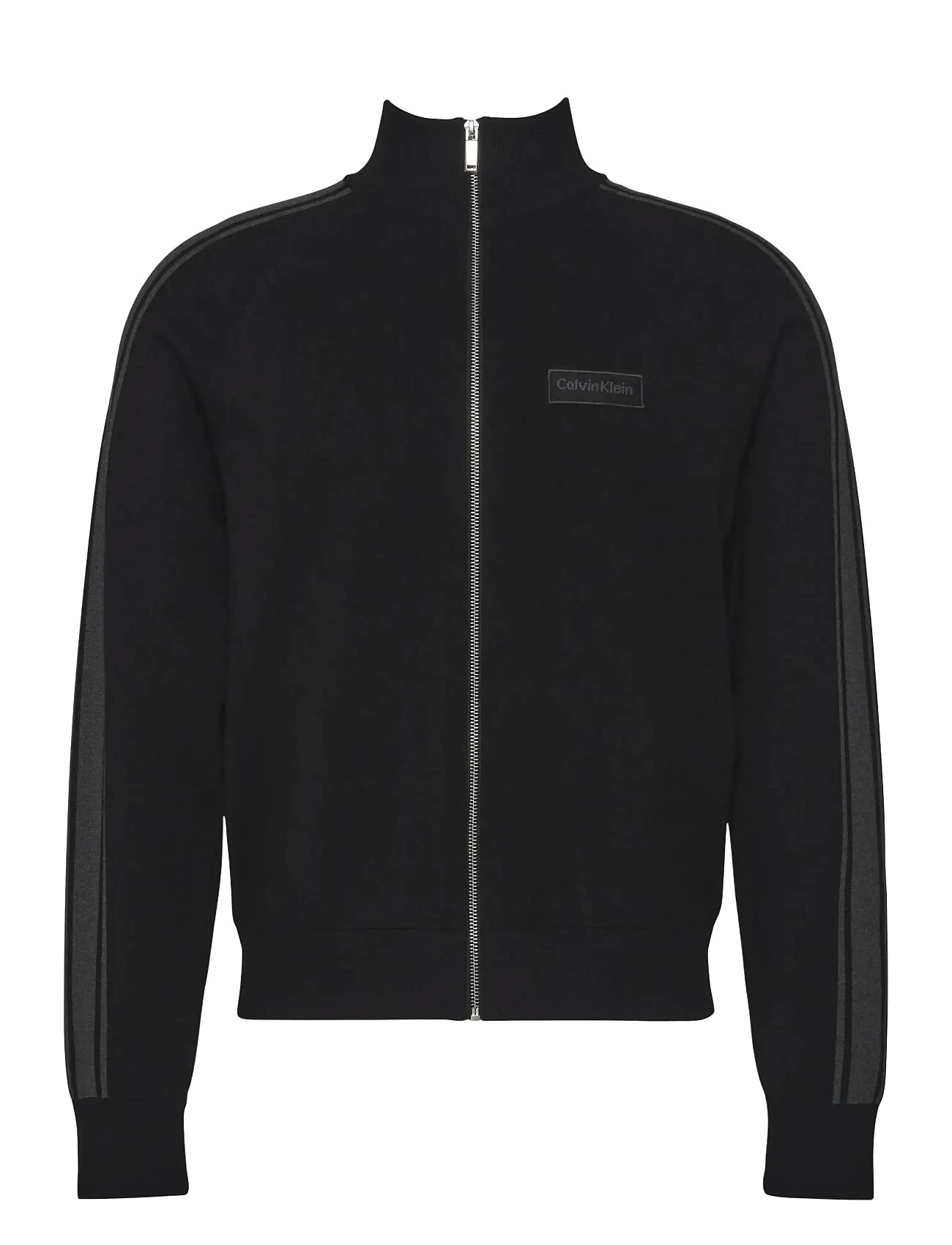 Calvin Klein Ls Tech Knit Track Jacket Fz Swt, XL, Black, Sport Jackets > Sport Training Jackets, Herre