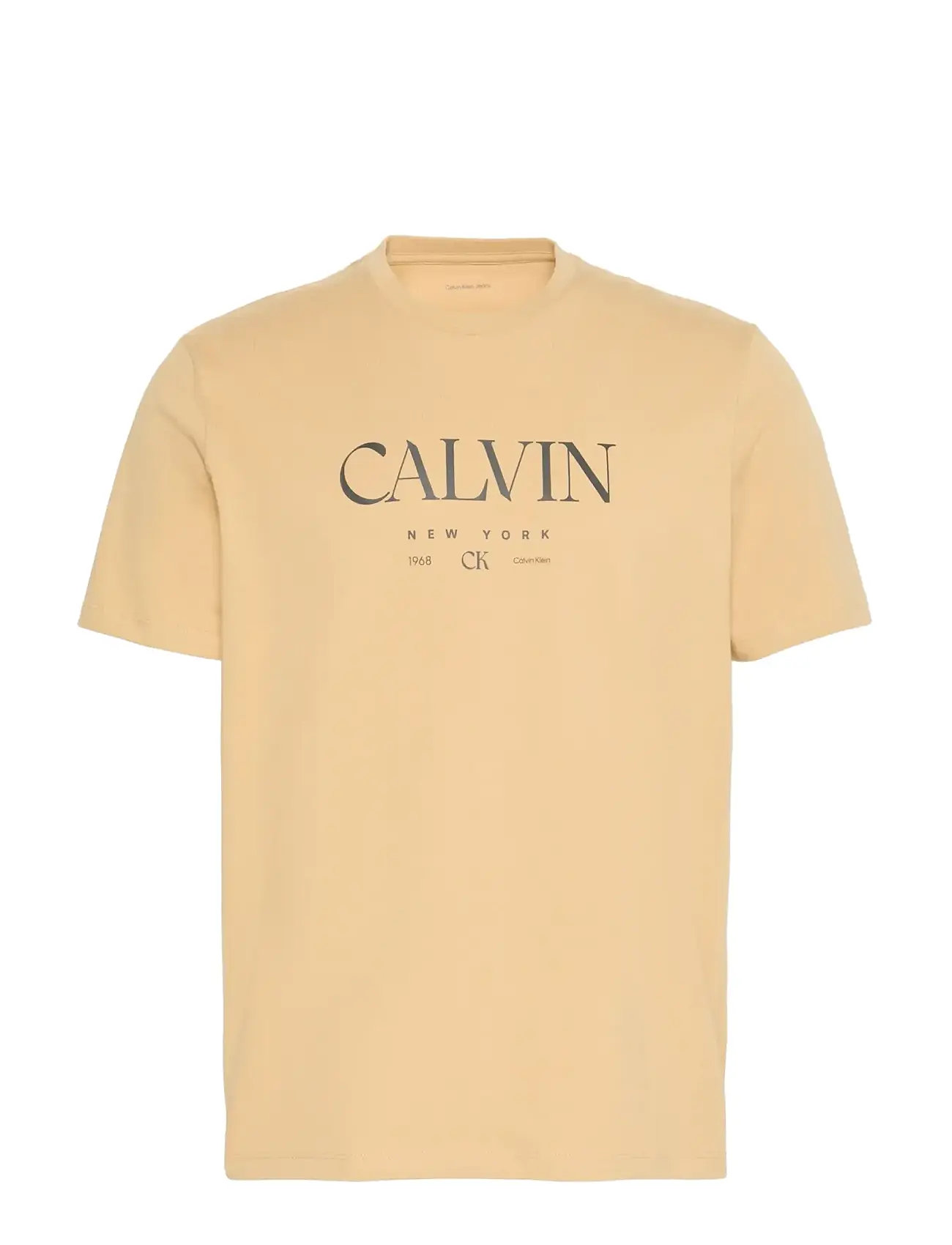 CALVIN KLEIN Ss 20S Ln Calvin Graphic Tee Beige - XXL - Herren