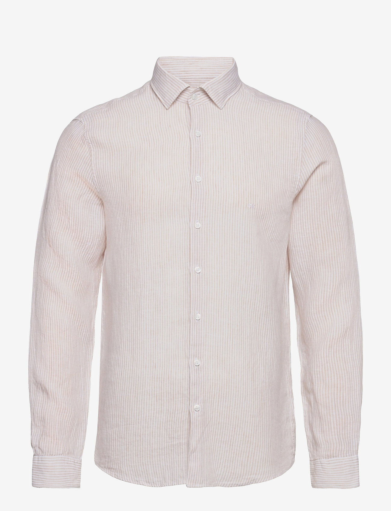 calvin klein white linen shirt