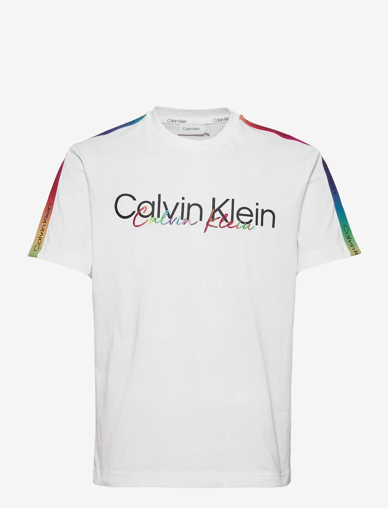 Calvin Klein Pride Reg Fit Crew Tee (Ck Black) - 500 kr | Boozt.com