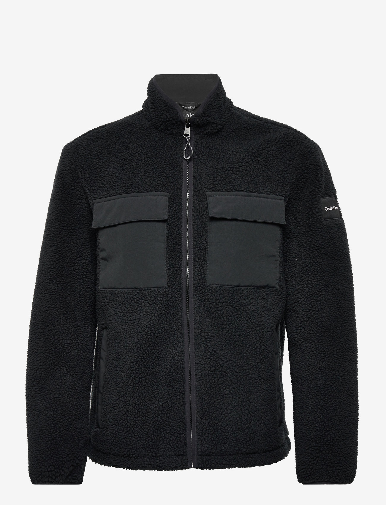 calvin klein black fleece jacket