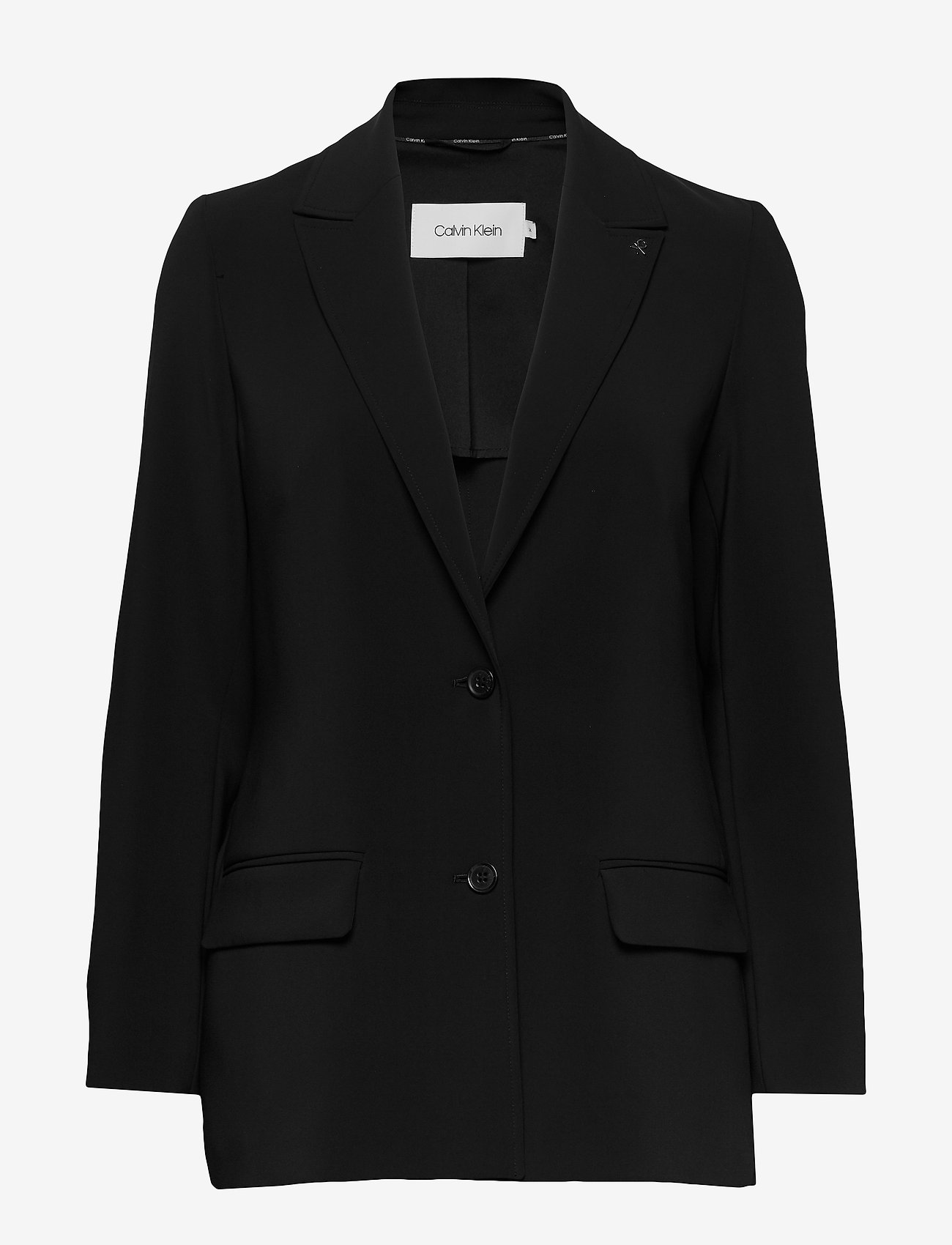 calvin klein black and white blazer