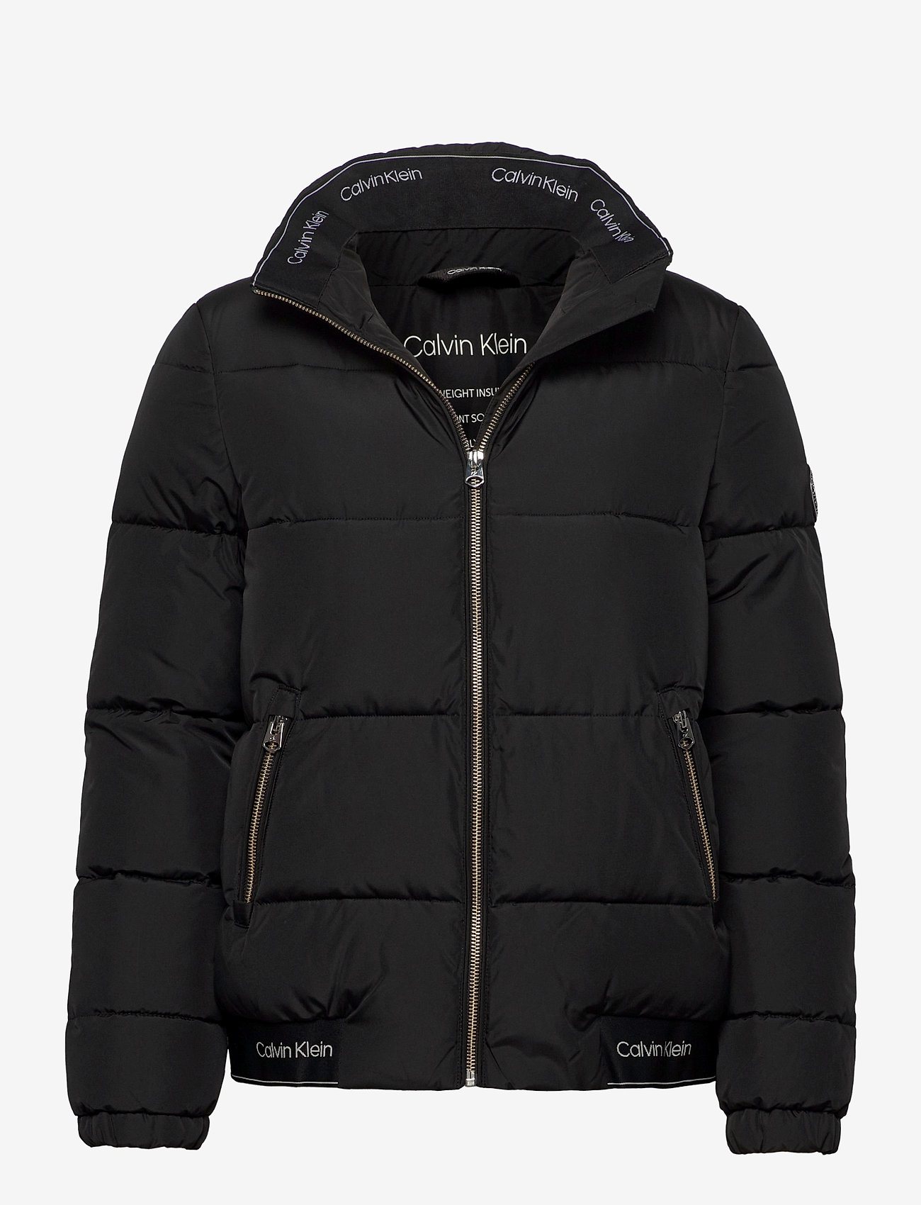 calvin klein black puffer jacket