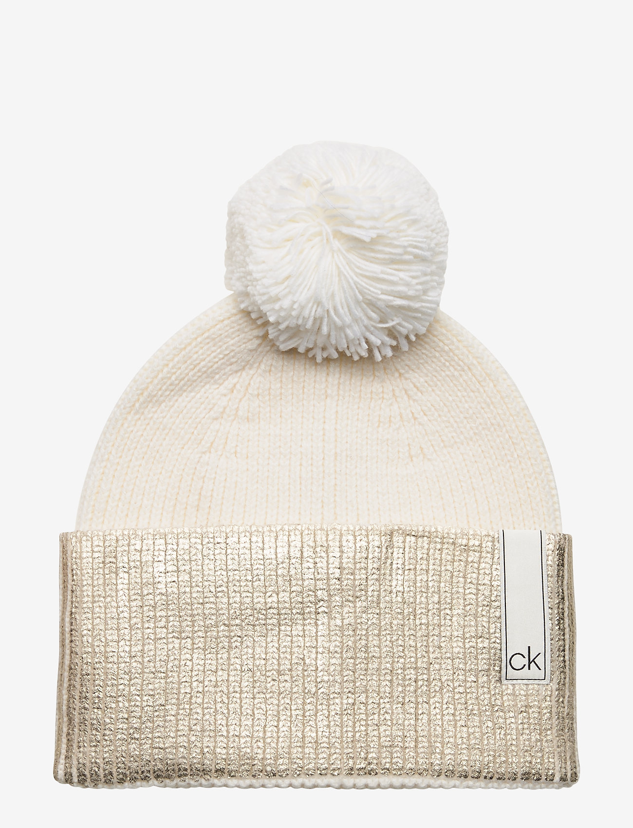 calvin klein beanie white