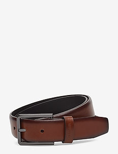 3CM BOMBED BELT - COGNAC