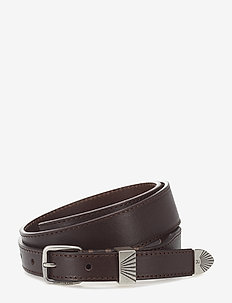 J 3CM WESTERN NO CHARMS BELT - BITTER BROWN