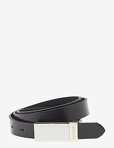 2.5CM PLAQUE BELT, B - BLACK