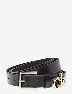 2.5CM CK SLIDER BELT - BLACK