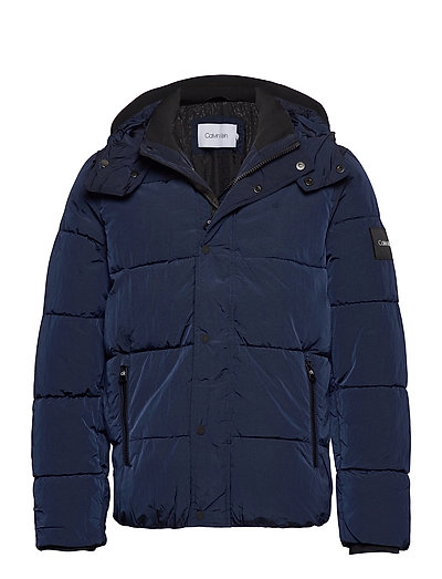 Crinkle Nylon Mid Length Jacket Gefütterte Jacke Blau CALVIN KLEIN | CALVIN KLEIN SALE Crinkle Nylon Mid Length Jacket Gefütterte Jacke Blau CALVIN KLEIN | CALVIN KLEIN SALE
