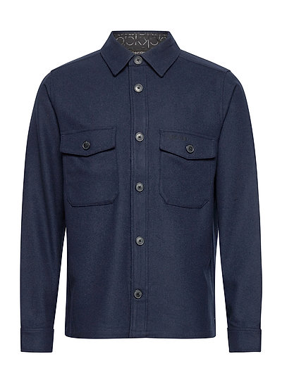 Wool Shirt Jacket Overshirts Blau CALVIN KLEIN | CALVIN KLEIN SALE Wool Shirt Jacket Overshirts Blau CALVIN KLEIN | CALVIN KLEIN SALE