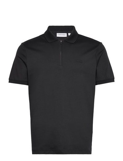 Calvin Klein Smooth Cotton Welt Zip Polo - Short-sleeved polos - Boozt.com