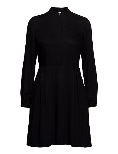 Viscose Twill Ls Button Dress Kleid Knielang Schwarz CALVIN KLEIN | CALVIN KLEIN SALE Viscose Twill Ls Button Dress Kleid Knielang Schwarz CALVIN KLEIN | CALVIN KLEIN SALE