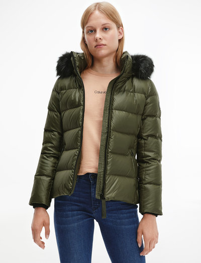 calvin klein essential real down jacket