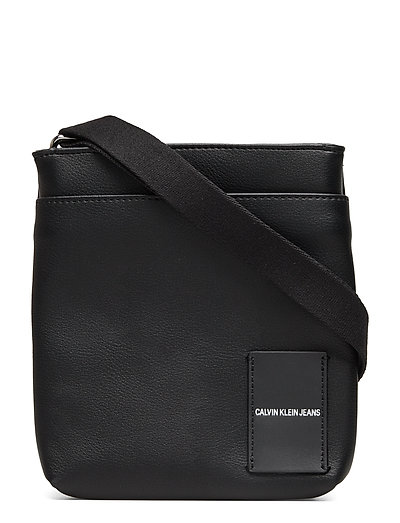 CALVIN KLEIN Coated Canvas Micro Flat Pack Schultertasche Tasche Schwarz CALVIN KLEIN