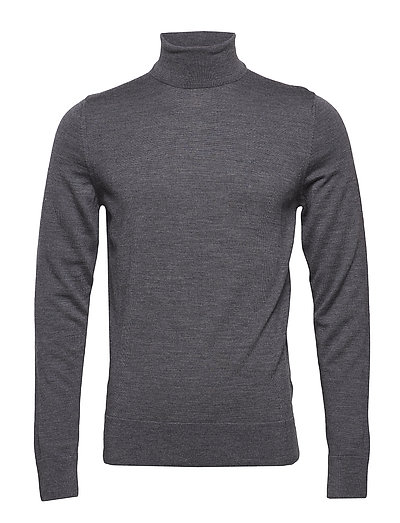 Superior Wool Turtle Neck Knitwear Turtlenecks Grau CALVIN KLEIN