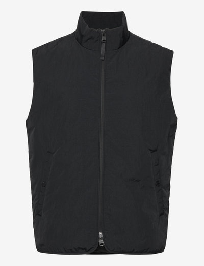 CRINKLE NYLON VEST - spring jackets - ck black