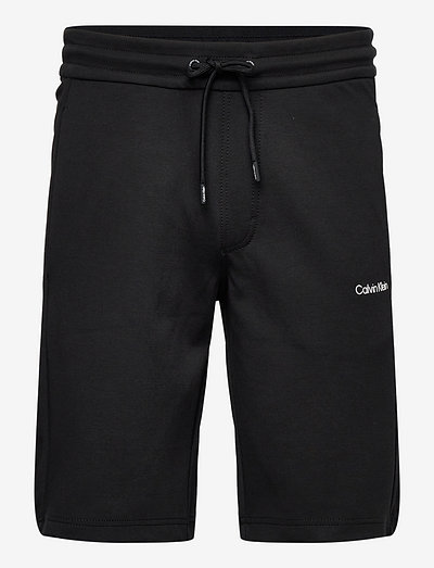 INTERLOCK MICRO LOGO SWEATSHORTS - shorts en molleton - ck black