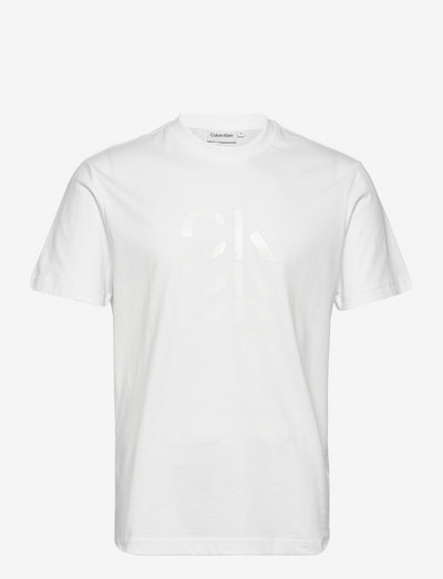 GRAPHIC TRIPLE LOGO T-SHIRT - kortermede t-skjorter - bright white