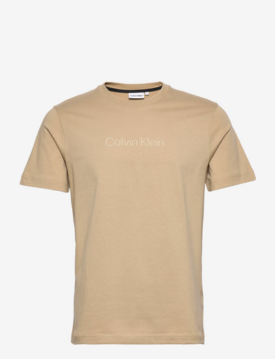 MODERN FRONT LOGO T-SHIRT - t-shirts basiques - travertine