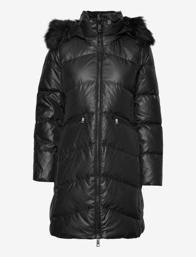 ESSENTIAL REAL DOWN COAT - Žieminiai paltai - ck black