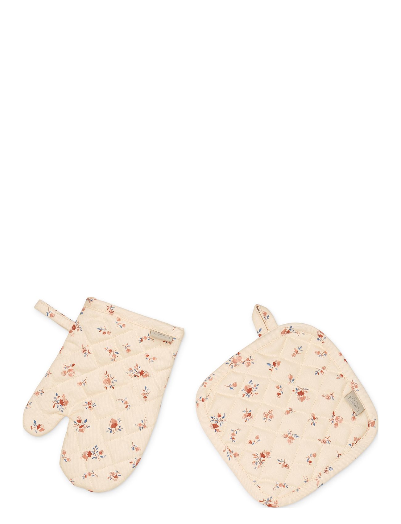 Kids Oven Glove And Pot Holder Play Set Home Textiles Kitchen Textiles Oven Mitts & Gloves Beige Cam Cam Copenhagen