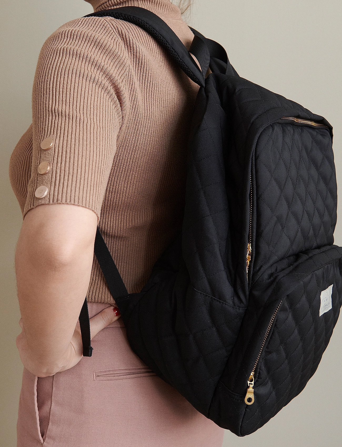 navy changing backpack