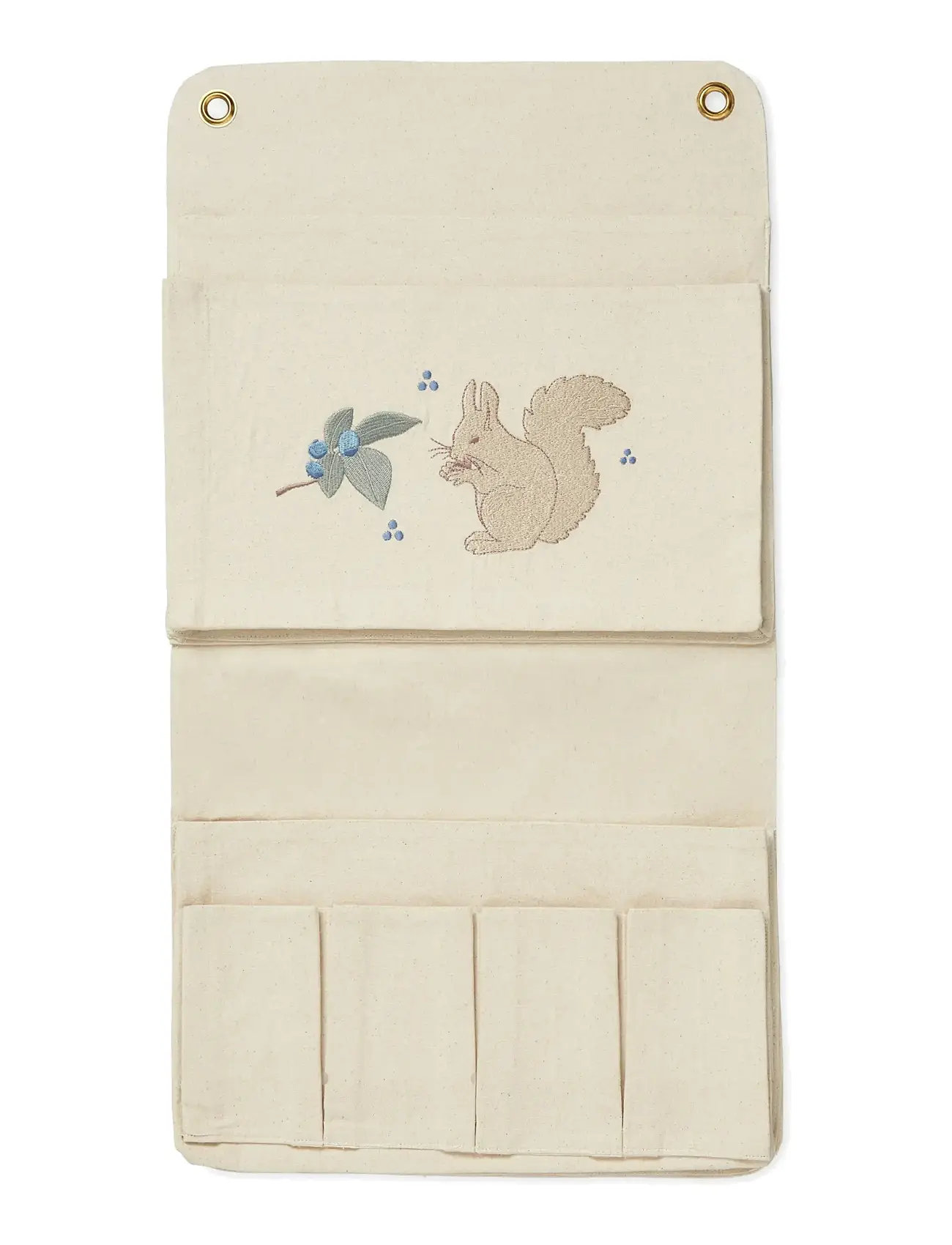 Cam Cam Copenhagen Wall Organizer - Gots - Blueberries, One Size, Cream, Opbevaring > Knager Og Bøjler, Børn