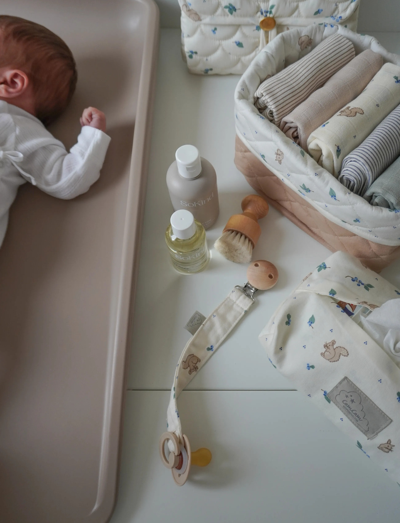 Cam Cam Copenhagen Changing Mat, Quilted - Ocs, One Size, Cream, Puslemadrasser Og -Underlag > Puslemadrasser, Børn