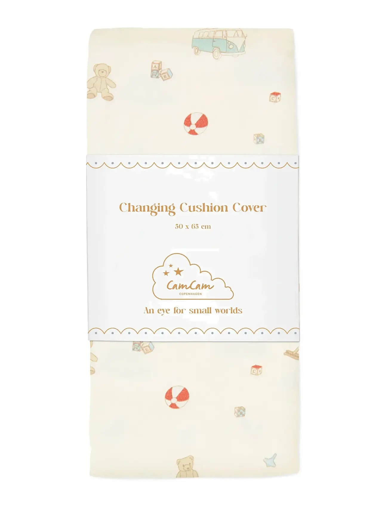 Cam Cam Copenhagen Changing Cushion Cover - Ocs, One Size, Cream, Puslemåtter Og -Underlag > Betræk Til Pusleunderlag, Børn