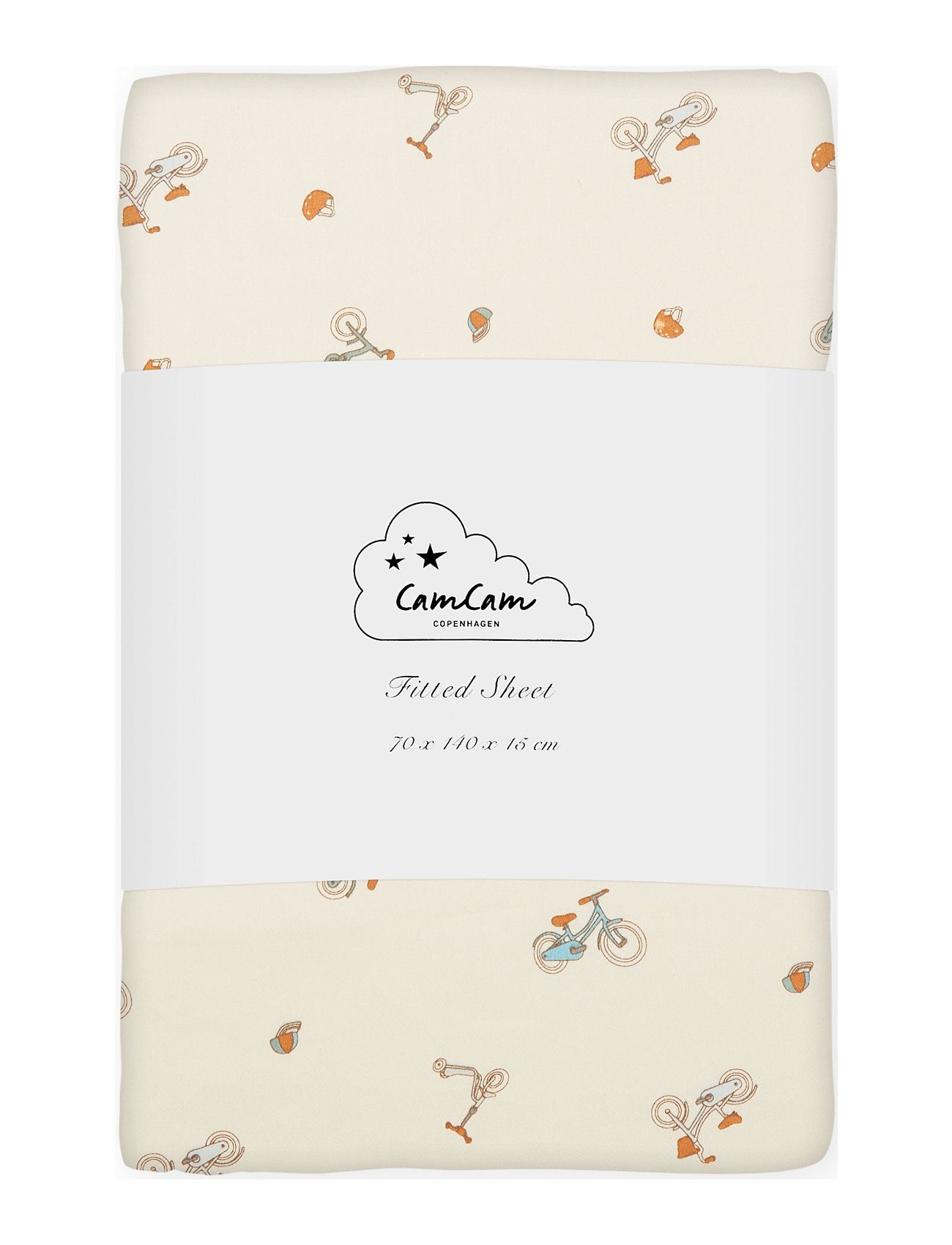 Sheet, Fitted, 70X140X15Cm Home Sleep Time Bed Sheets Cream Cam Cam Copenhagen