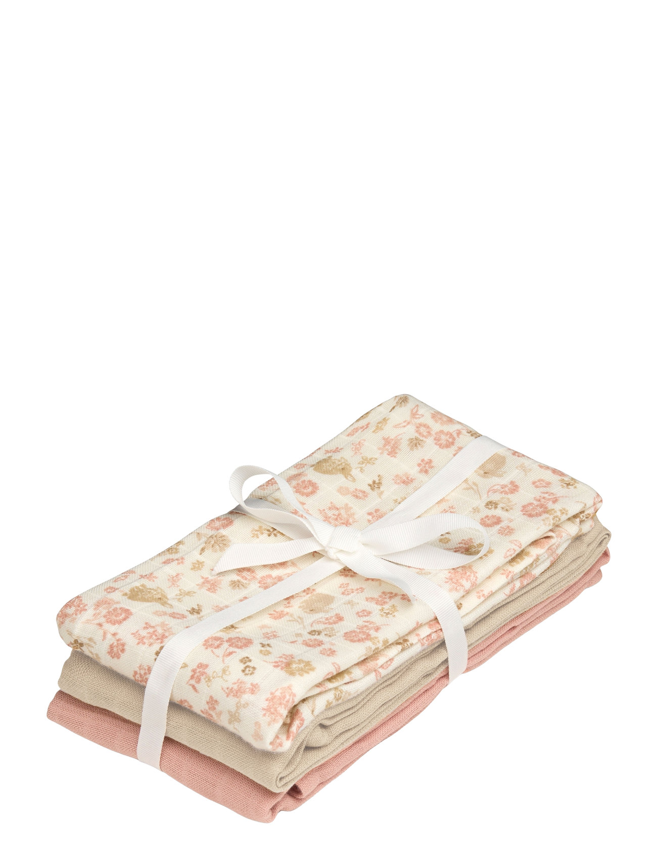 Cam Cam Copenhagen Muslin Cloth, 3-Pack - Gots Rosa