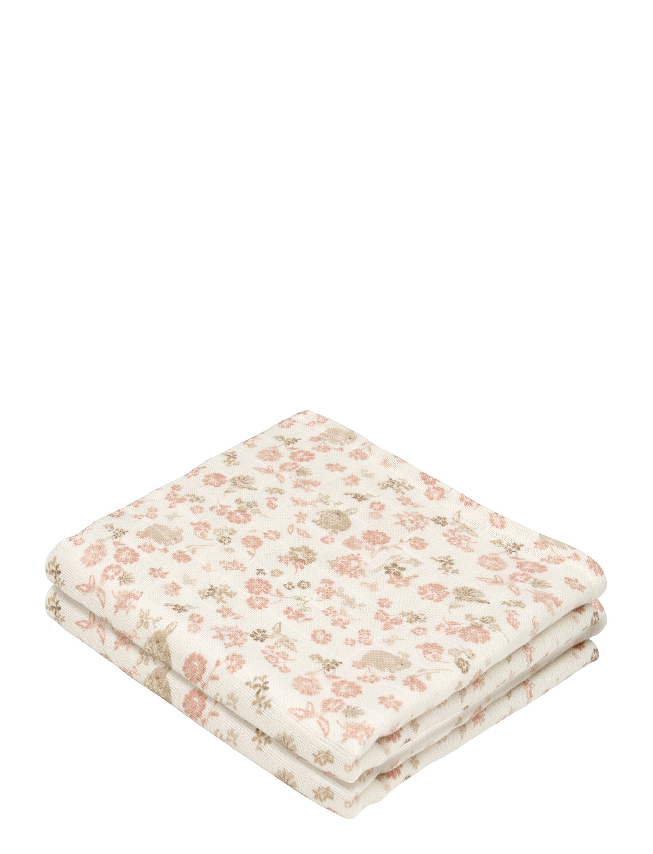 Cam Cam Copenhagen Muslin Cloth, Printed, 2-Pack - Gots Rosa