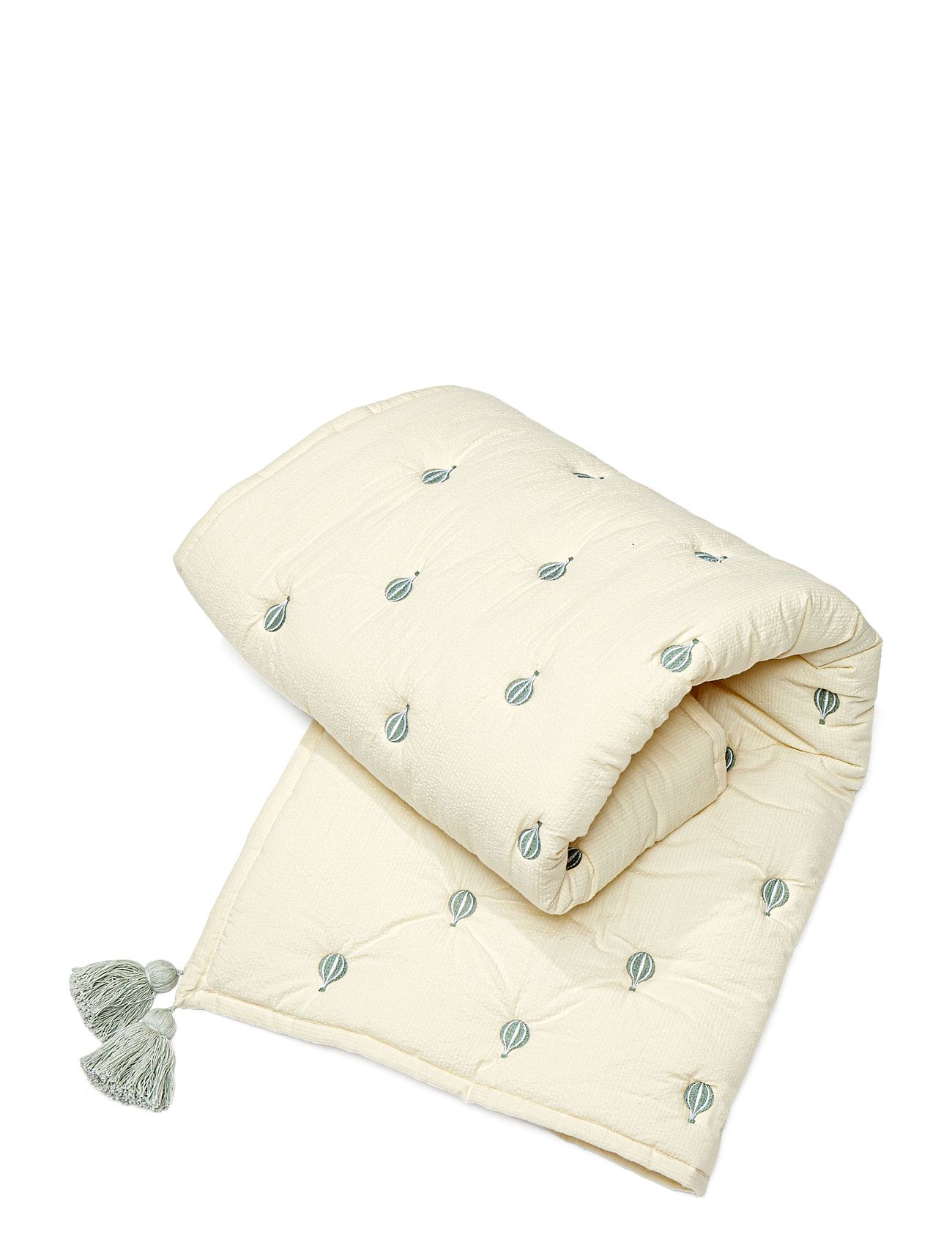 Kids Embroidered Blanket - Ocs - Bows Home Sleep Time Blankets & Quilts Cream Cam Cam Copenhagen