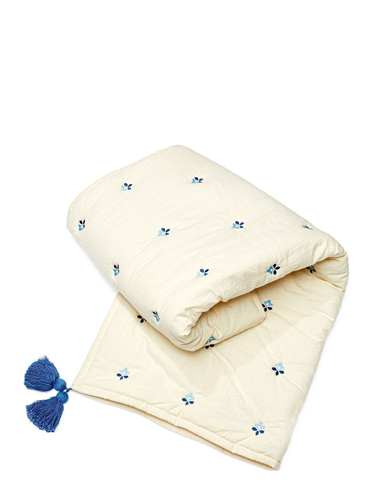 Kids Embroidered Blanket - Ocs - Bows Home Sleep Time Blankets & Quilts Cream Cam Cam Copenhagen