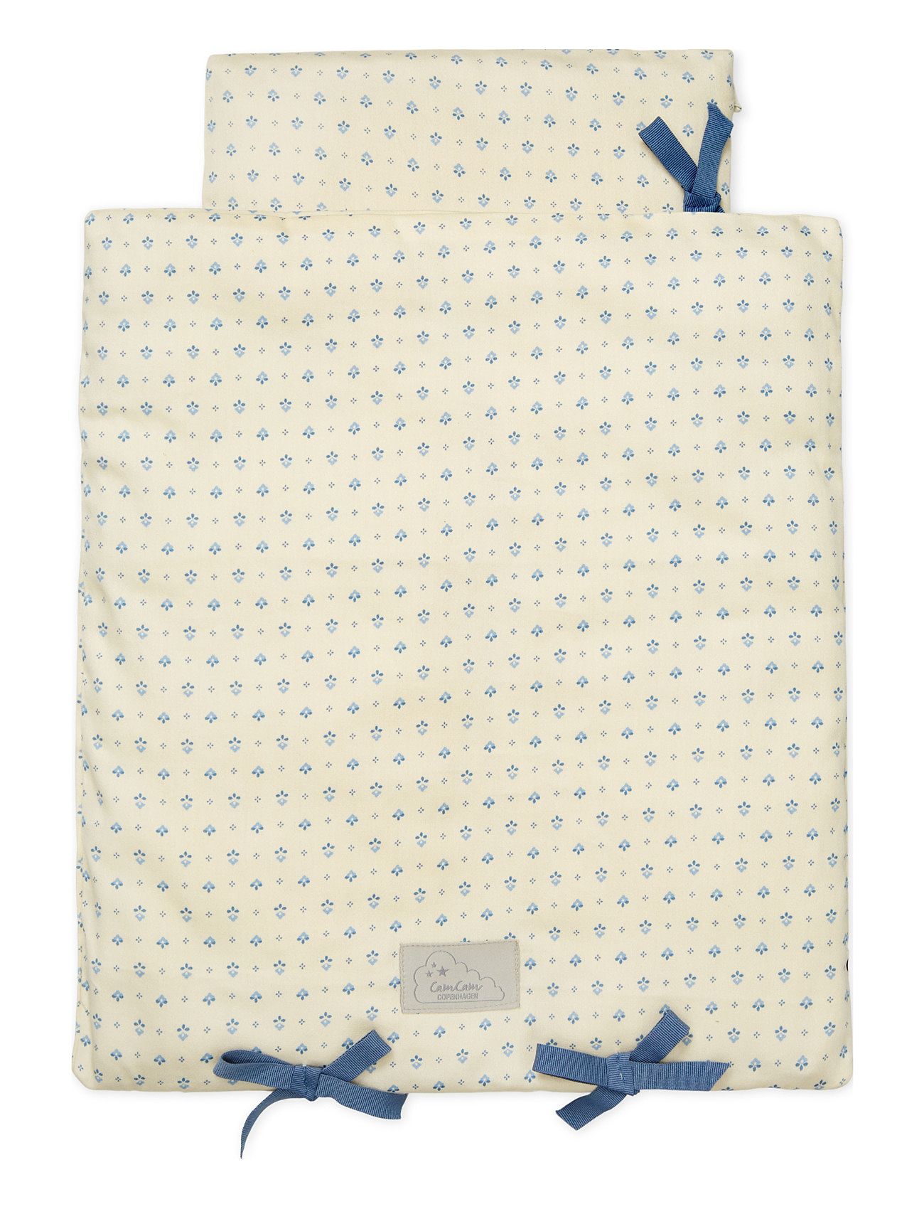 Doll's Bedding - Gots - Bows Toys Dolls & Accessories Doll Beds Cream Cam Cam Copenhagen