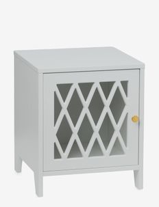 Harlequin Bedside Table - tables - classic grey