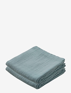 Muslin Cloth, 2 pack - kleden van mousseline - petroleum