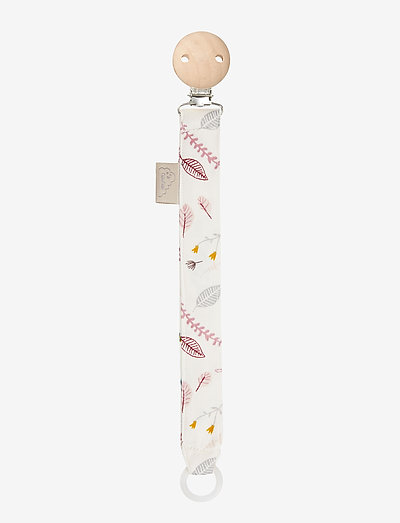 Pacifier Holder - attache-suce - pressed leaves rose