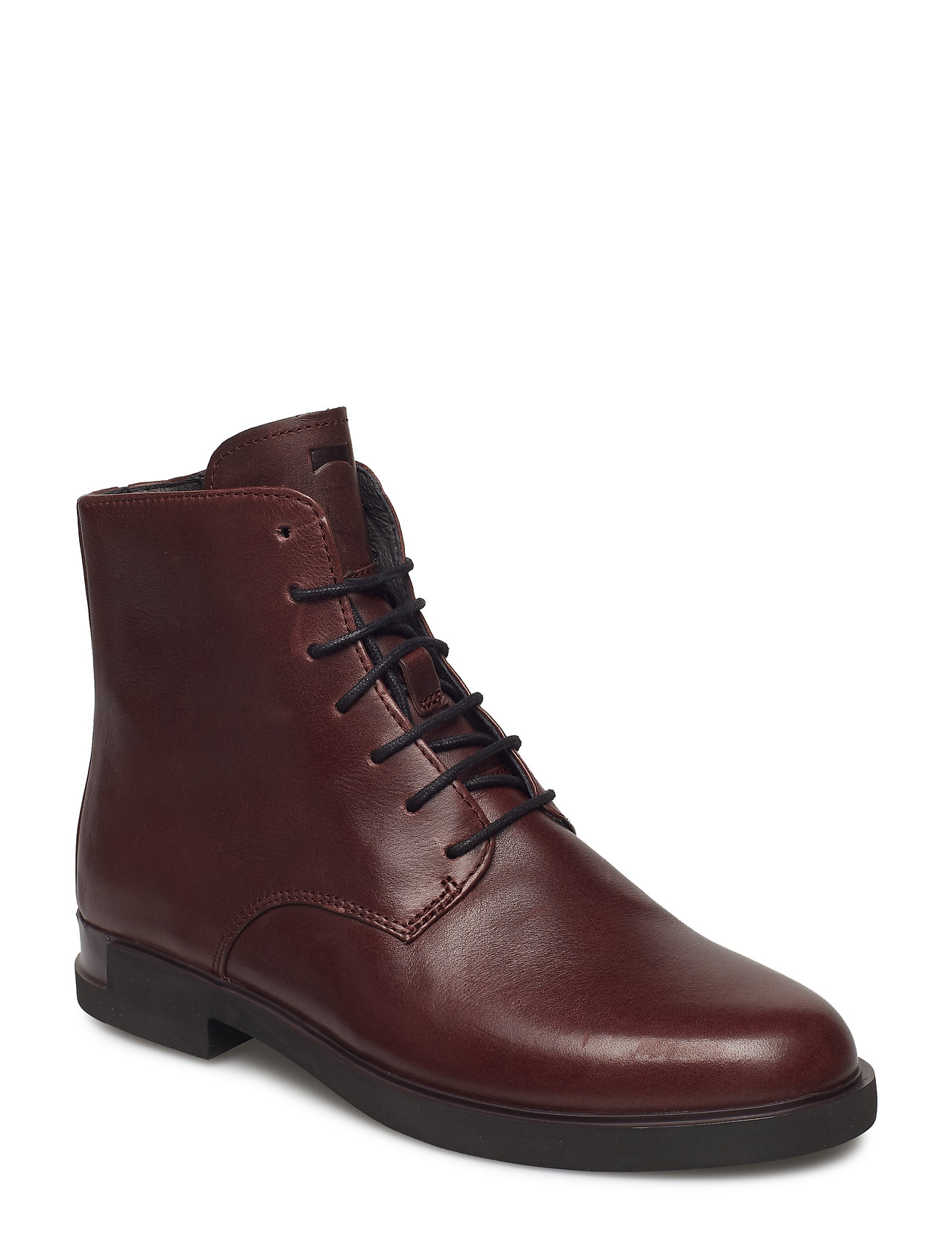 Iman Womens Enkellaars Zonder Hak Bruin Camper camper kopen in de aanbieding