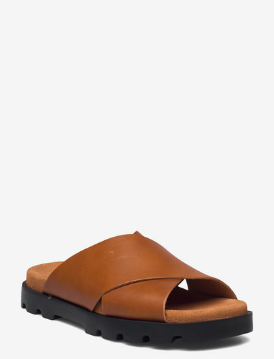 Brutus Sandal - flat sandals - medium brown