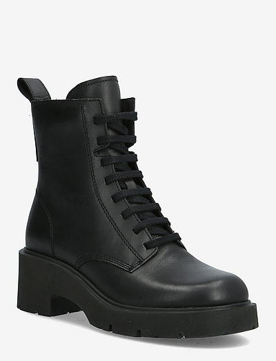 Milah - laced boots - black