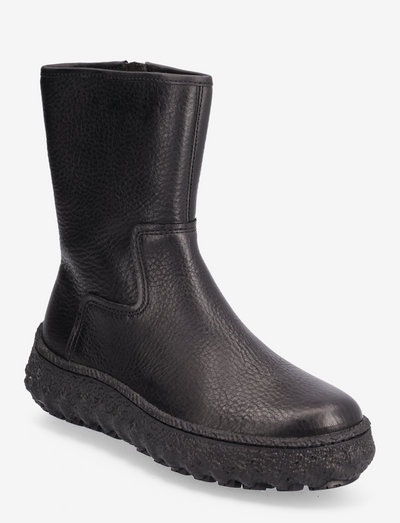 Ground - flat ankle boots - black