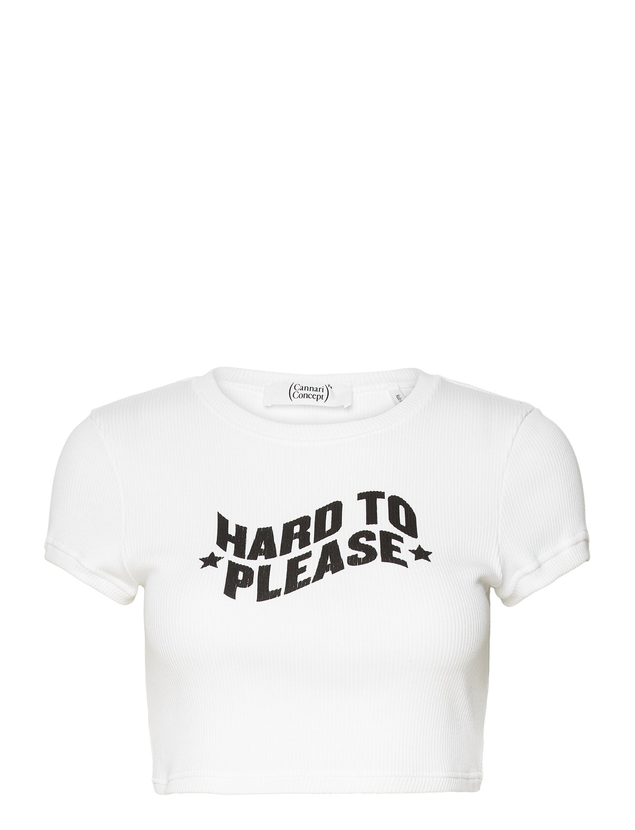 Cannari Concept Rib Cropped T-shirt - T-shirts Toppe - Boozt.com